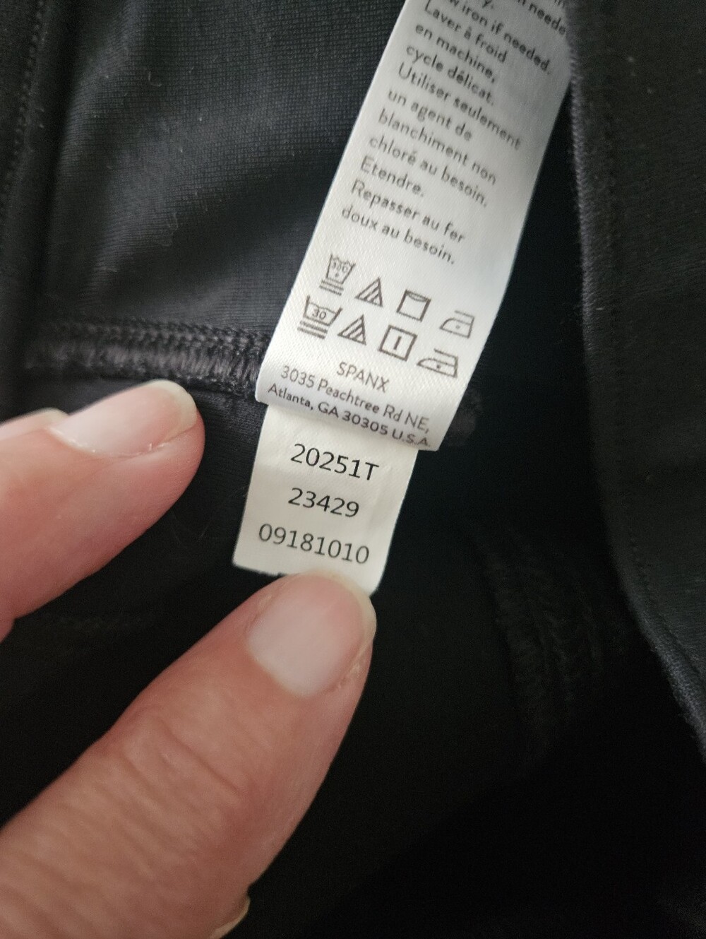 SPANX Perfect Black Pant Skinny Ponte Legging High Rise Shaping Medium Tall - Picture 5 of 6